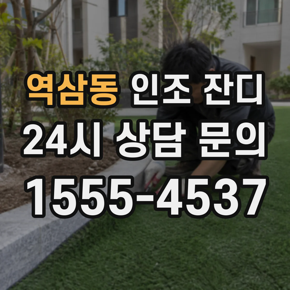 역삼동 인조 잔디