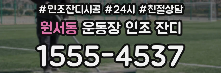 원서동 운동장 인조 잔디