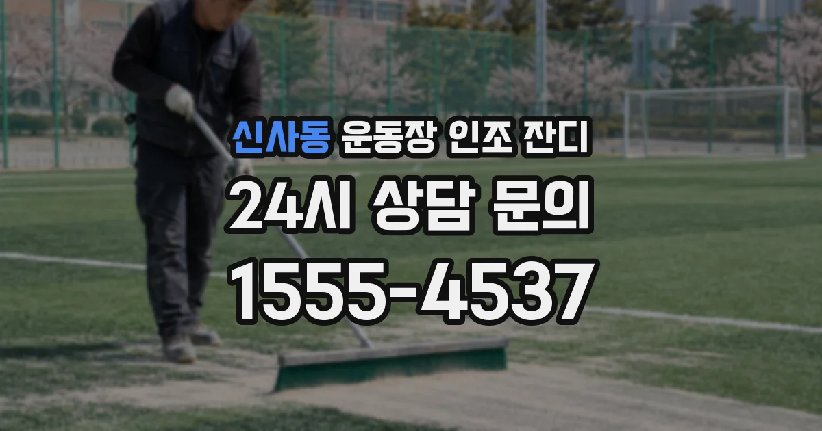 신사동 운동장 인조 잔디