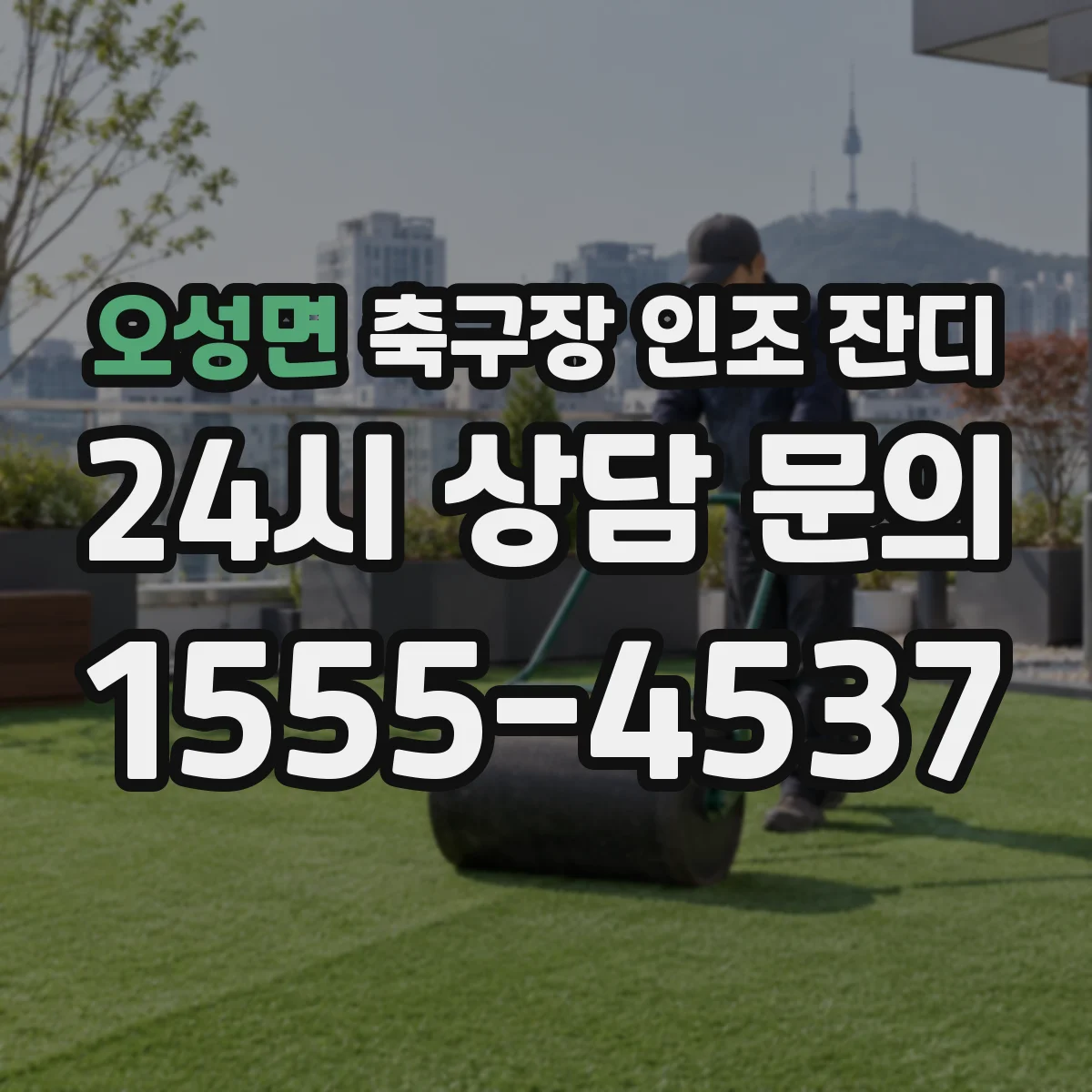 오성면 축구장 인조 잔디