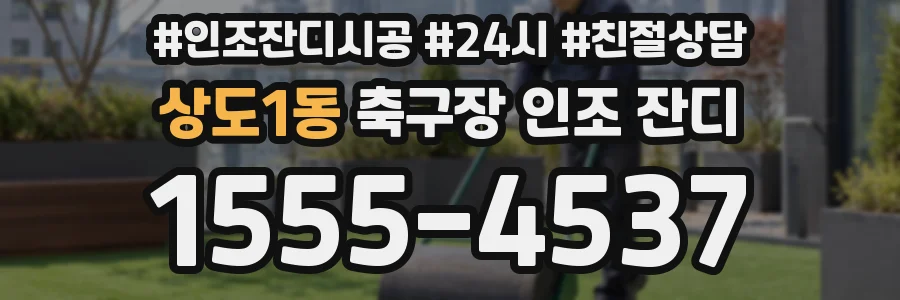 상도1동 축구장 인조 잔디