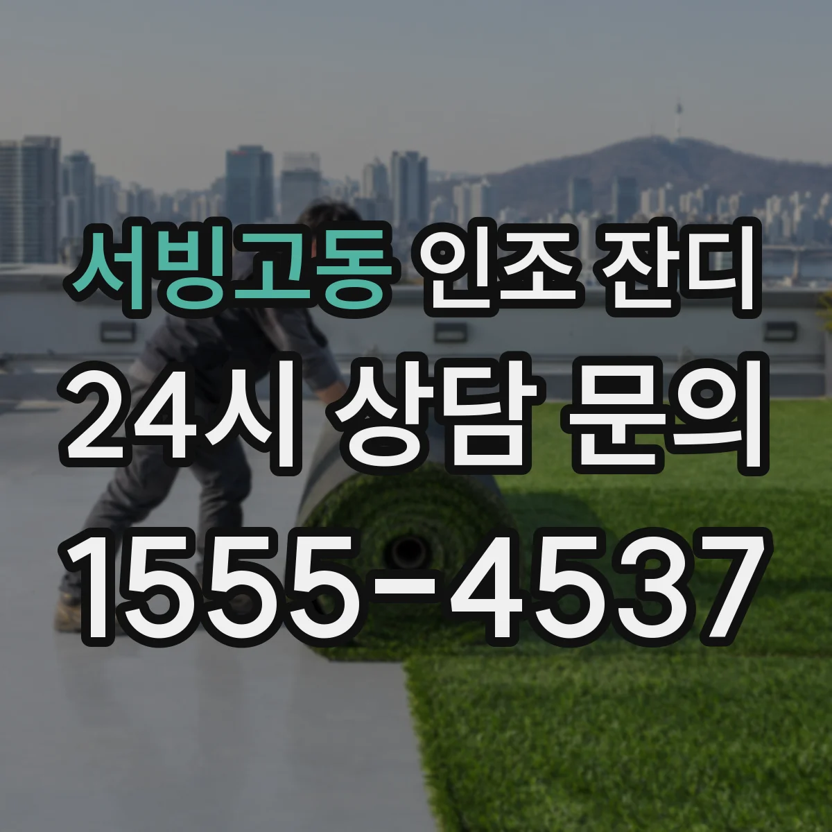 서빙고동 인조 잔디