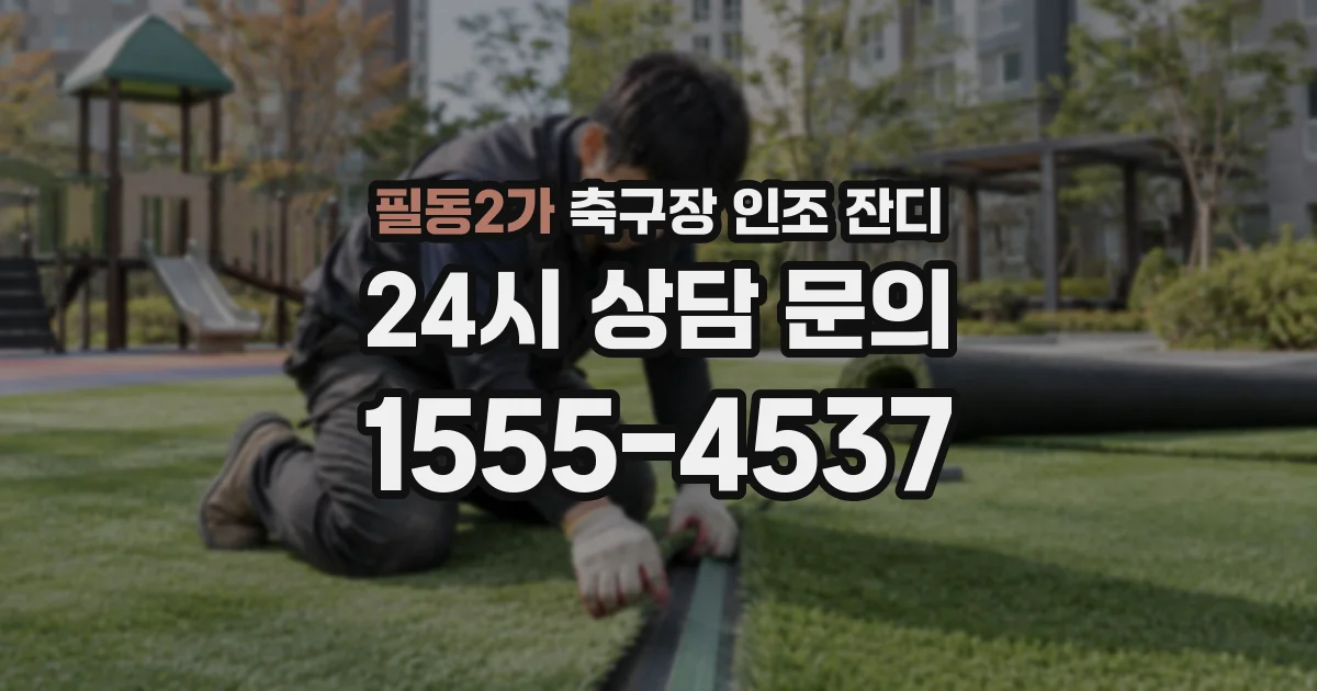 필동2가 축구장 인조 잔디