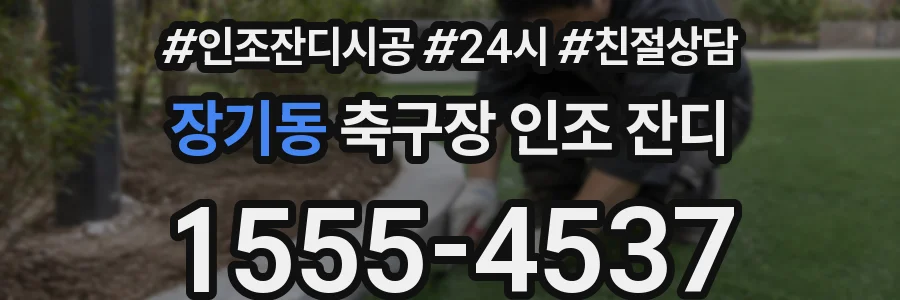 장기동 축구장 인조 잔디
