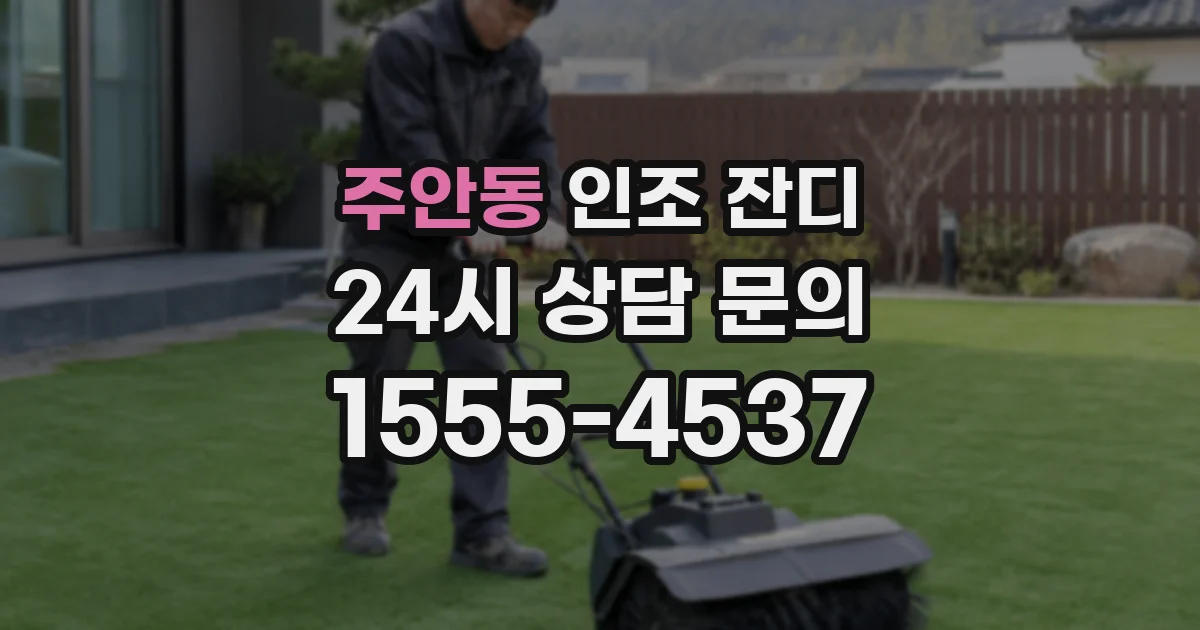 주안동 인조 잔디