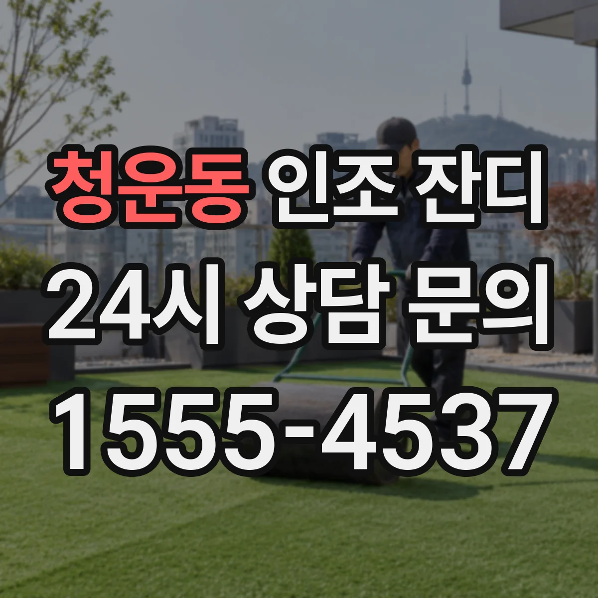 청운동 인조 잔디