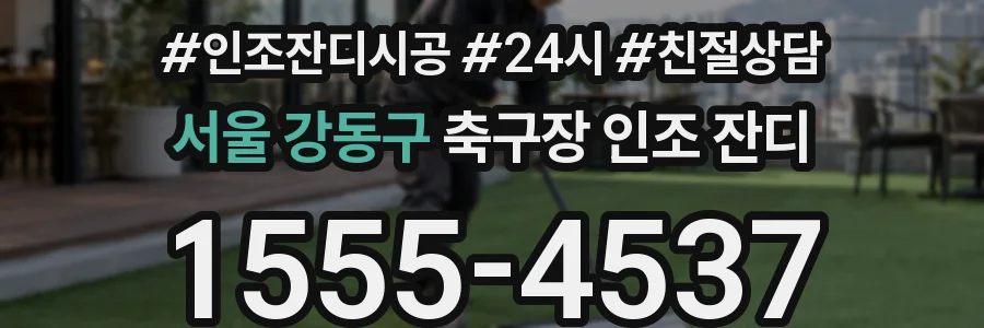 서울 강동구 축구장 인조 잔디