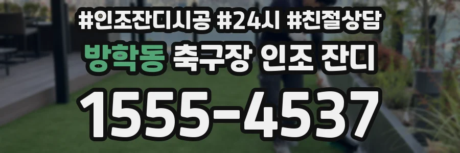 방학동 축구장 인조 잔디