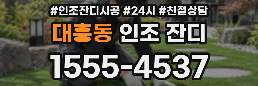 대흥동 인조 잔디