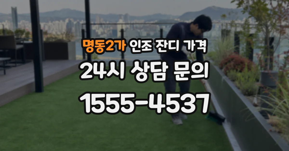 명동2가 인조 잔디 가격