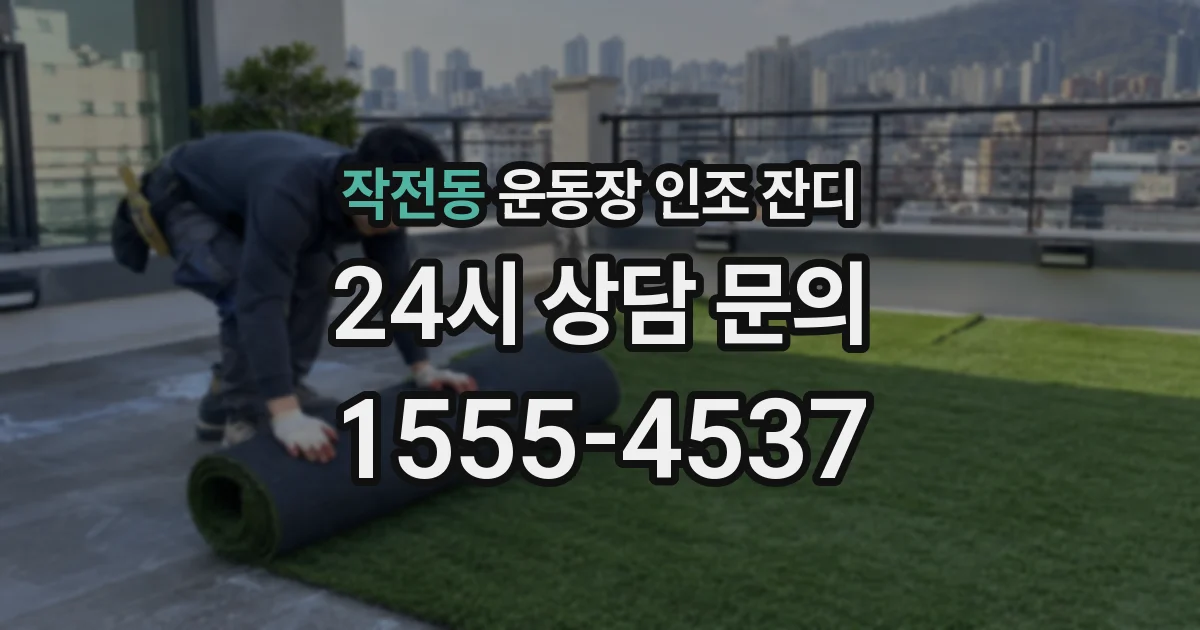작전동 운동장 인조 잔디