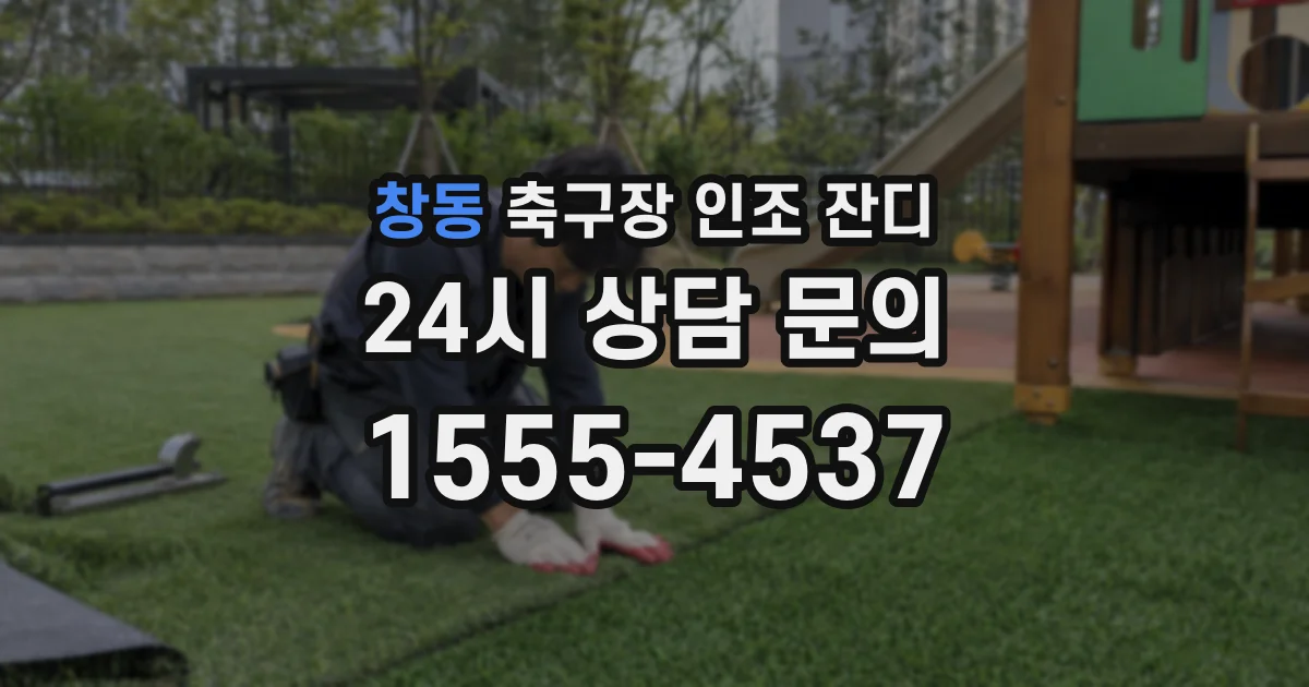 창동 축구장 인조 잔디