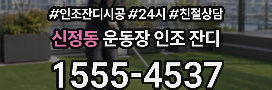 신정동 운동장 인조 잔디