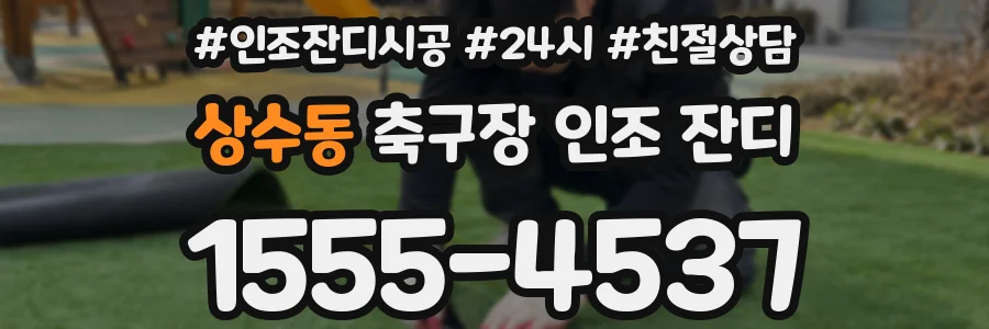 상수동 축구장 인조 잔디
