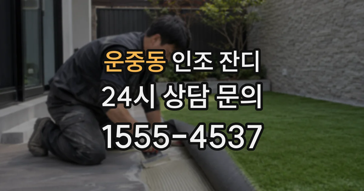 운중동 인조 잔디