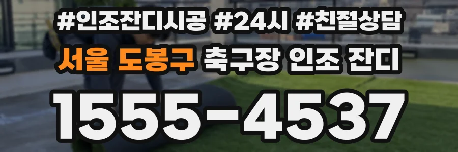 서울 도봉구 축구장 인조 잔디