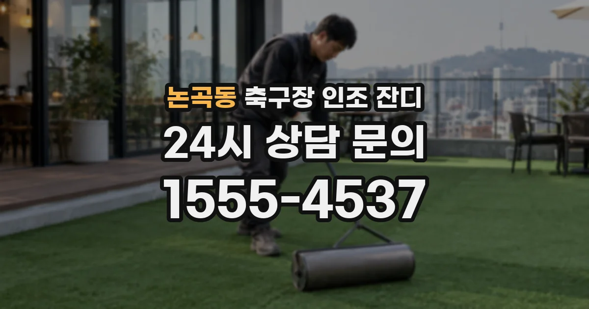 논곡동 축구장 인조 잔디