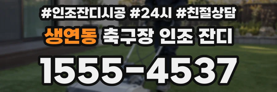 생연동 축구장 인조 잔디