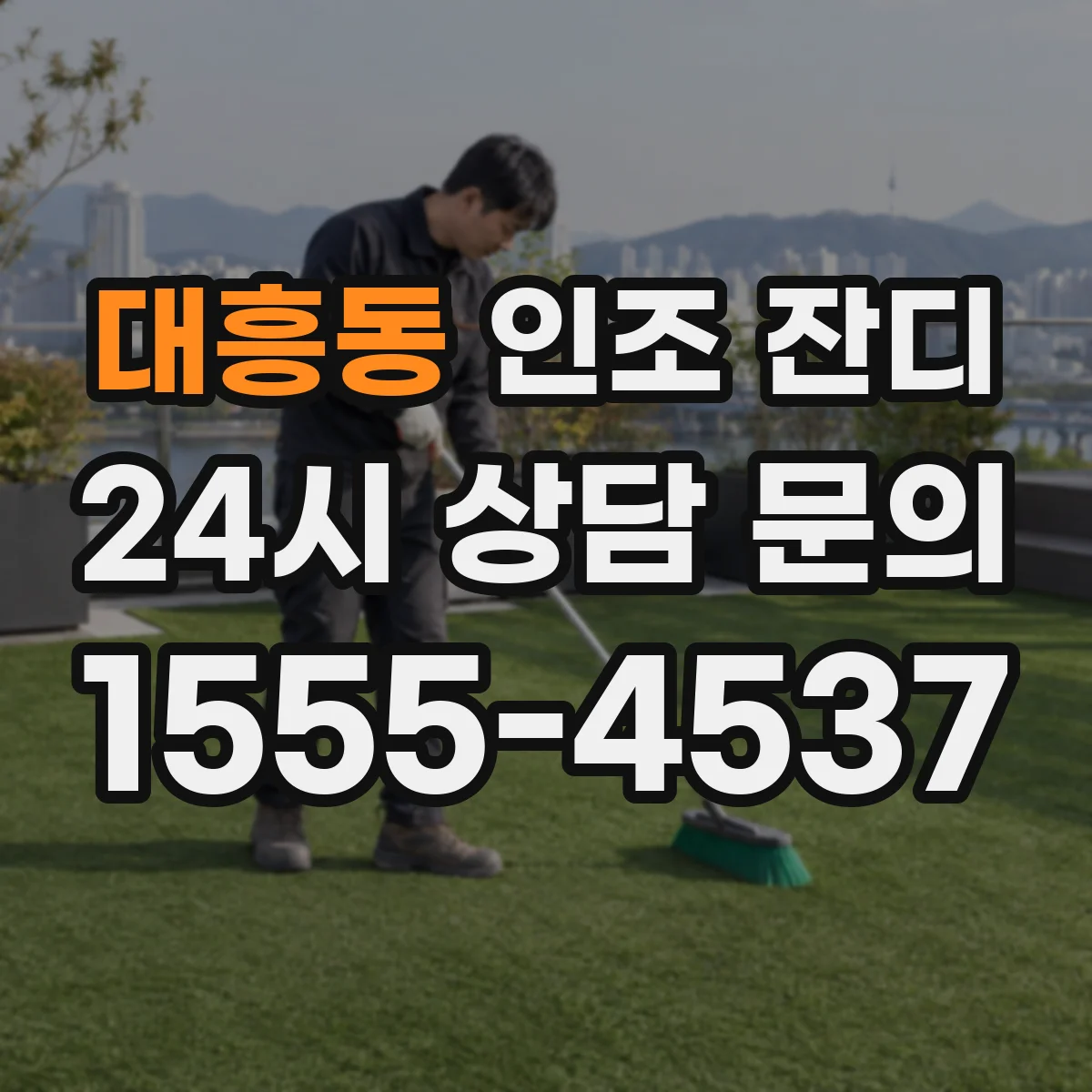 대흥동 인조 잔디