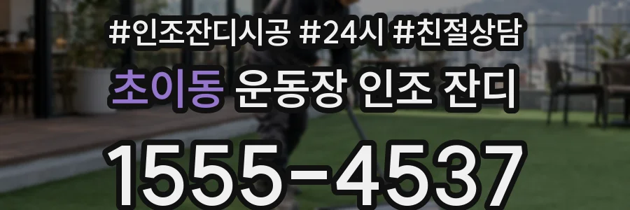 초이동 운동장 인조 잔디
