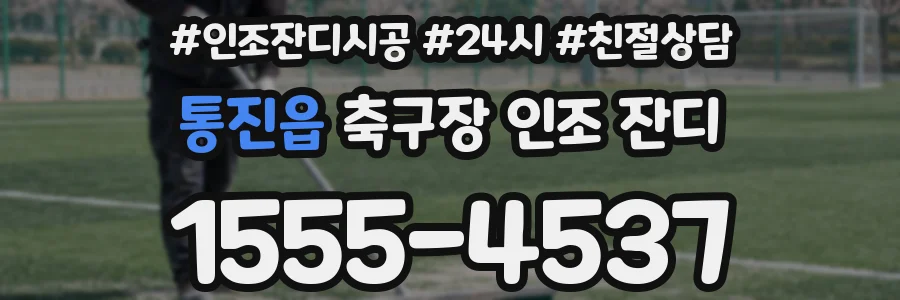 통진읍 축구장 인조 잔디