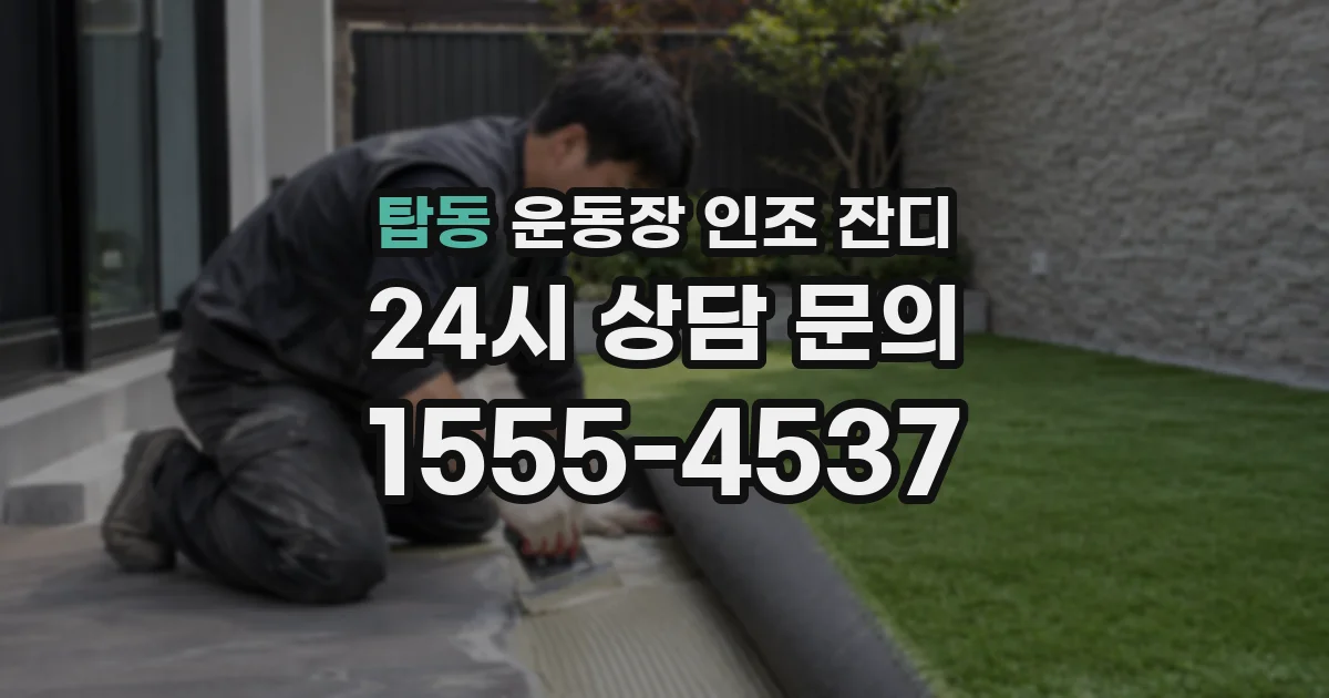 탑동 운동장 인조 잔디