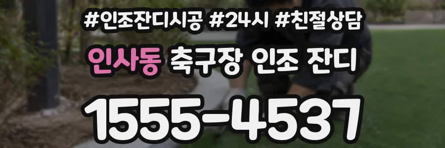 인사동 축구장 인조 잔디