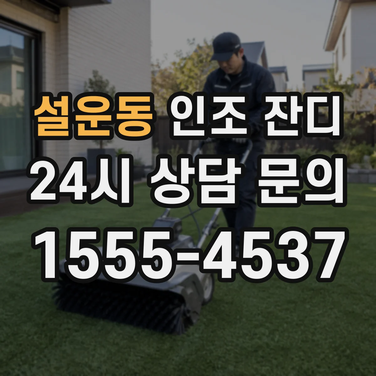 설운동 인조 잔디