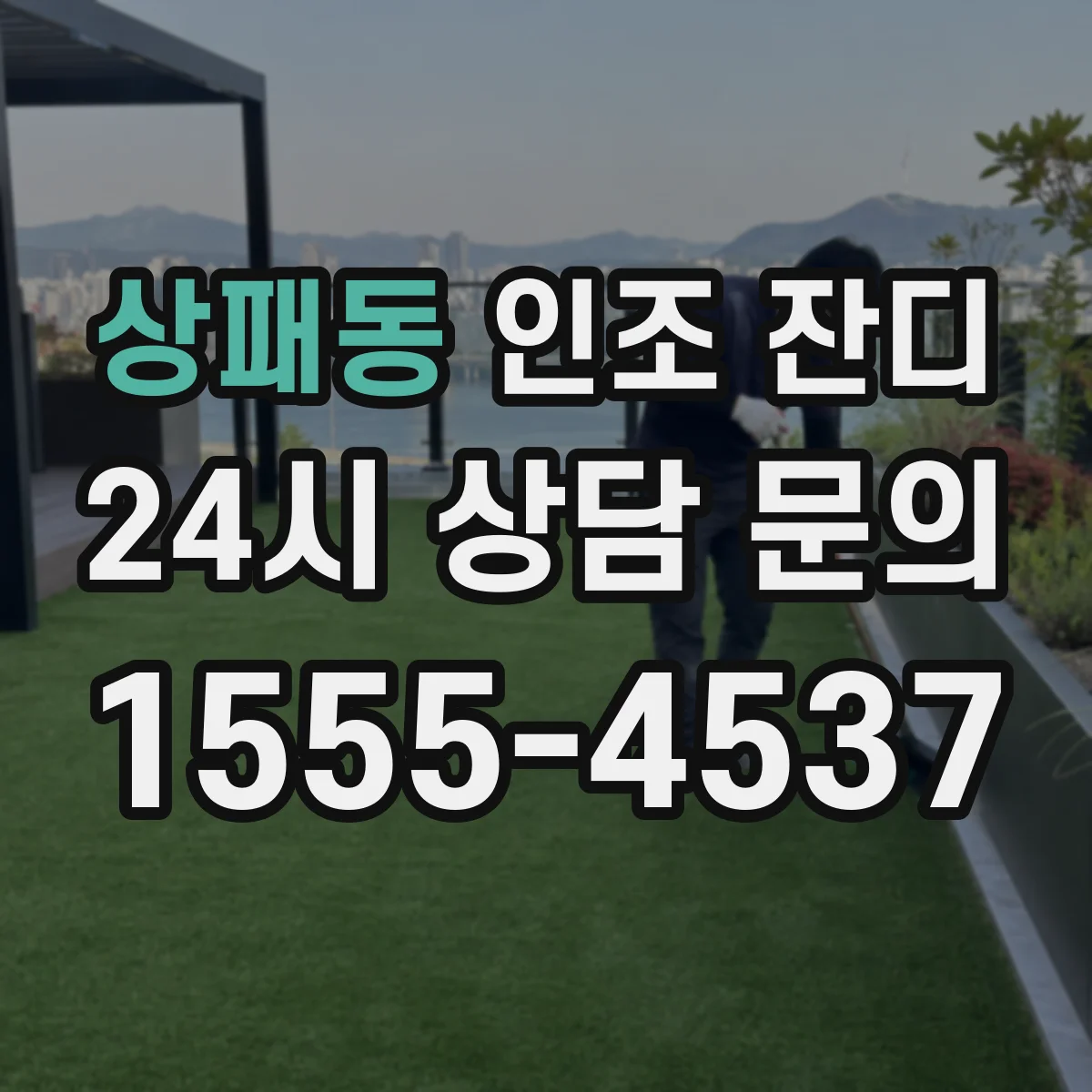 상패동 인조 잔디