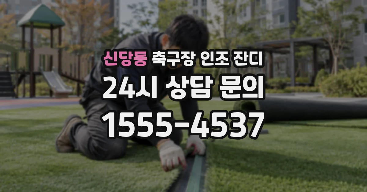 신당동 축구장 인조 잔디
