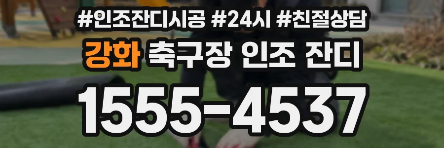 강화 축구장 인조 잔디