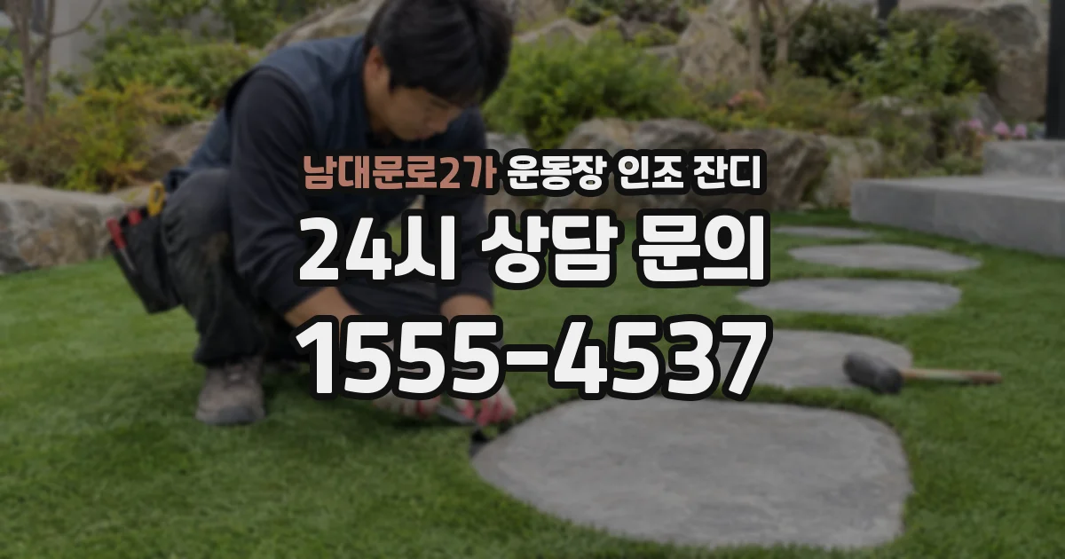 남대문로2가 운동장 인조 잔디