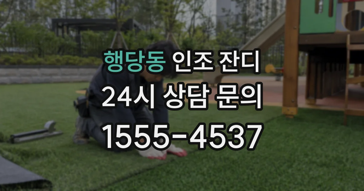 행당동 인조 잔디