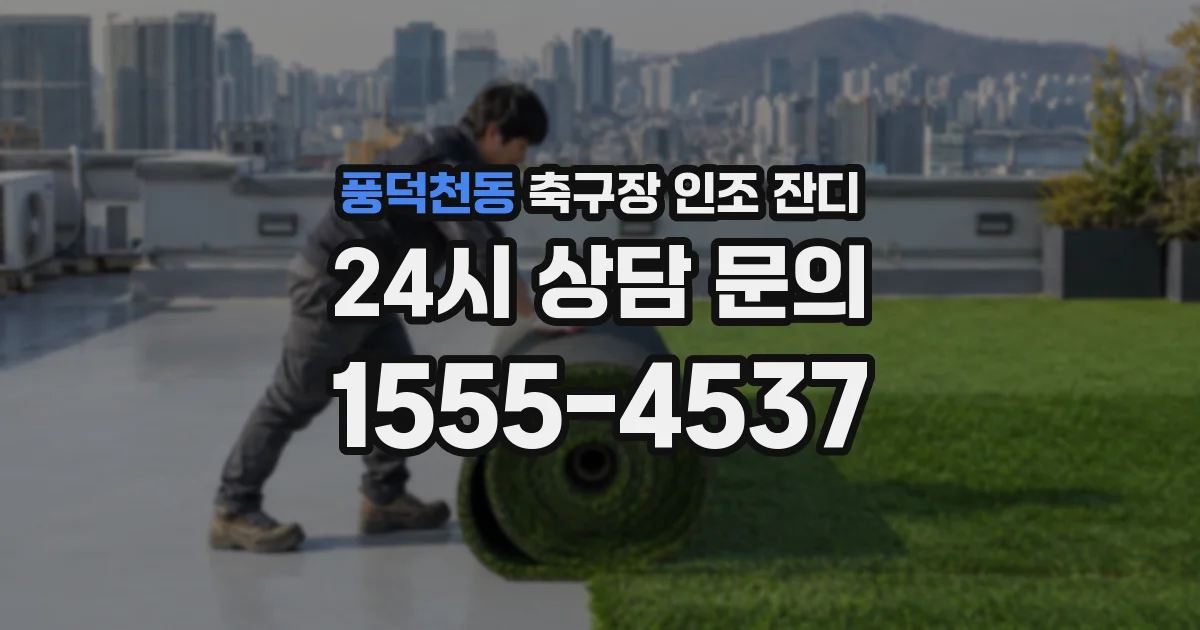 풍덕천동 축구장 인조 잔디