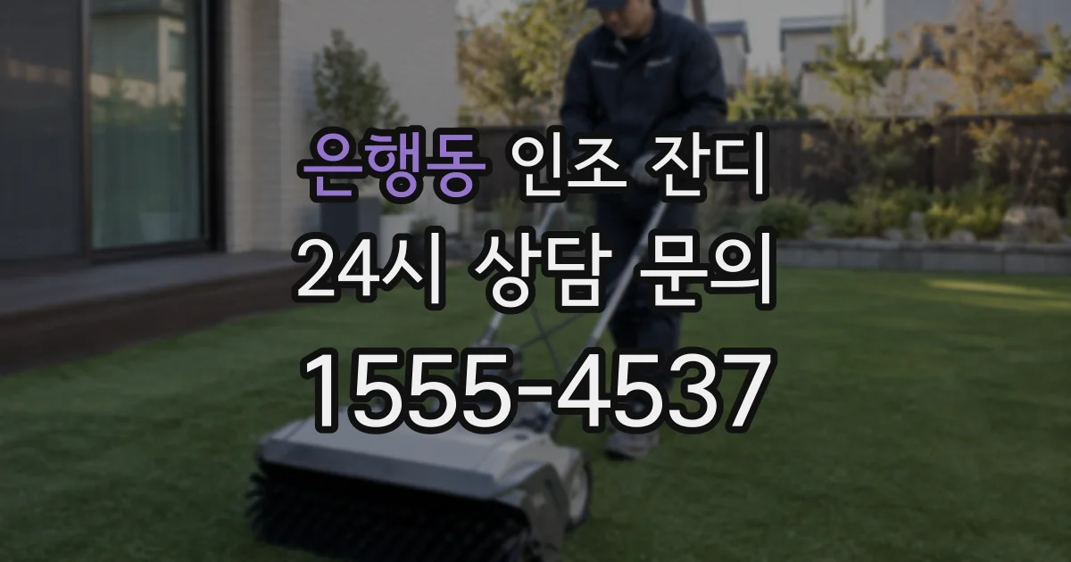 은행동 인조 잔디