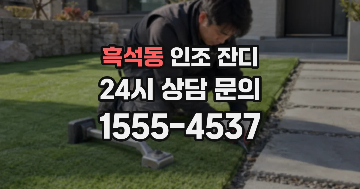 흑석동 인조 잔디