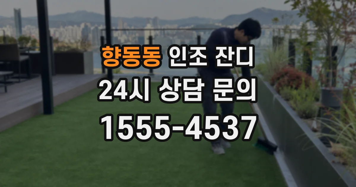 향동동 인조 잔디
