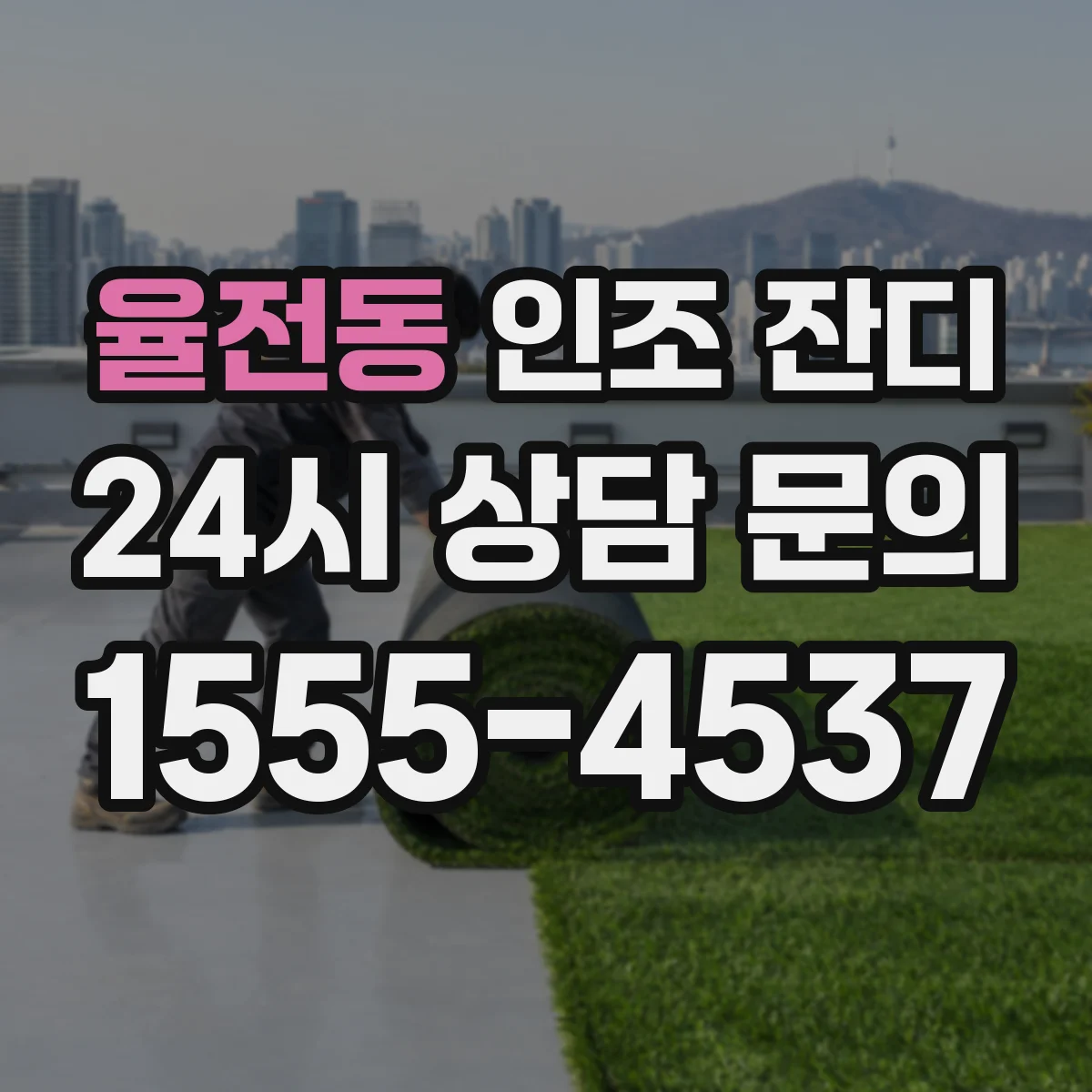 율전동 인조 잔디