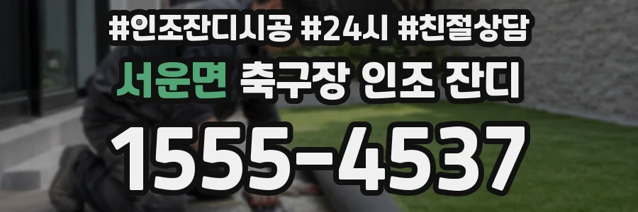 서운면 축구장 인조 잔디