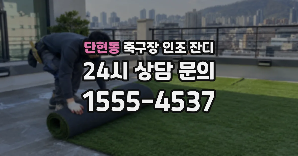 단현동 축구장 인조 잔디