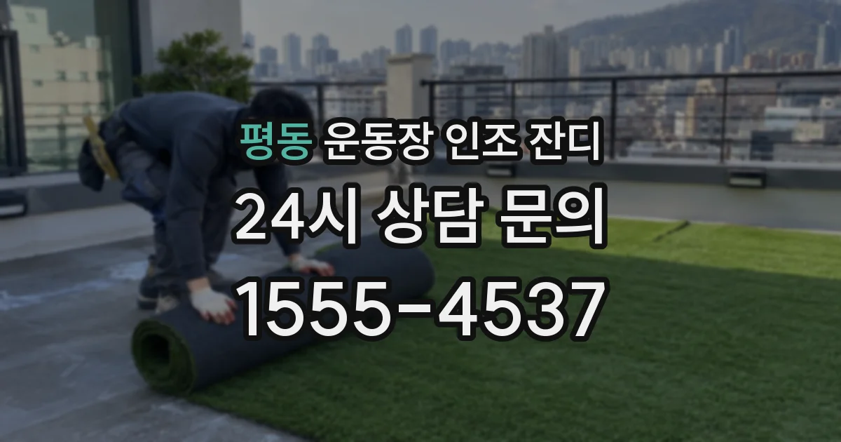 평동 운동장 인조 잔디
