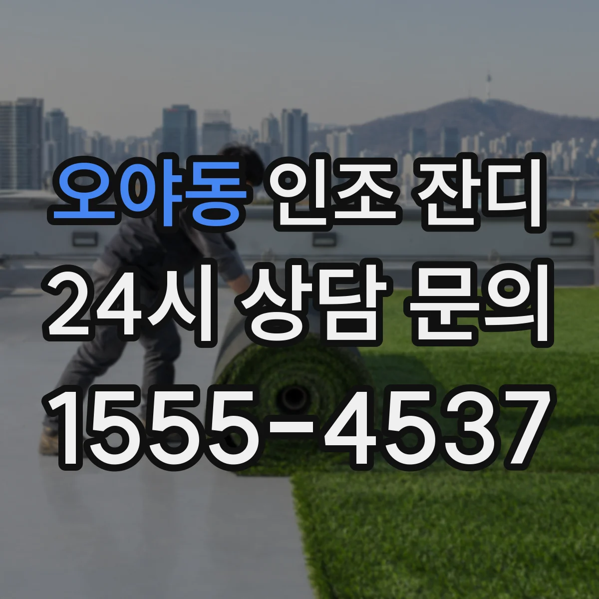 오야동 인조 잔디