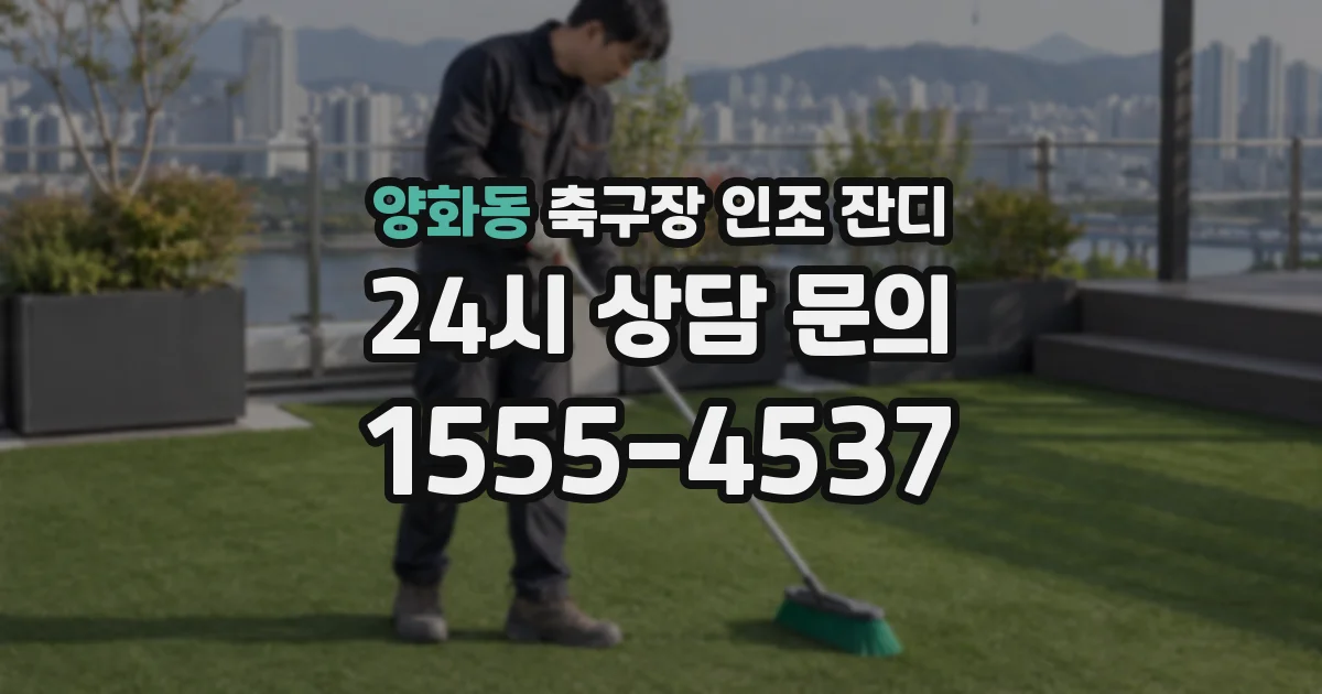 양화동 축구장 인조 잔디