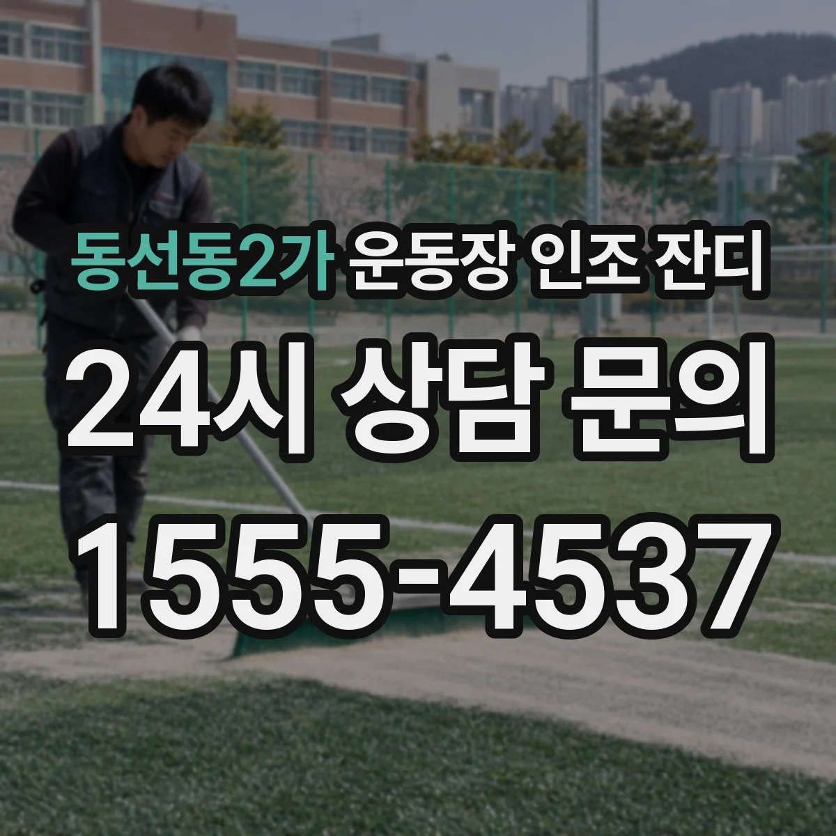 동선동2가 운동장 인조 잔디
