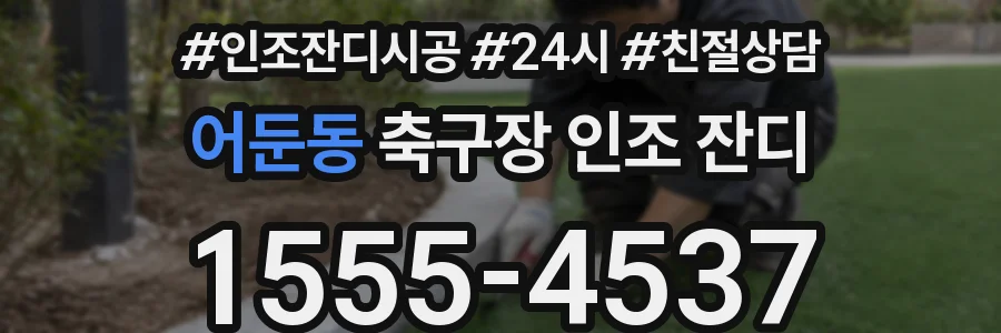 어둔동 축구장 인조 잔디