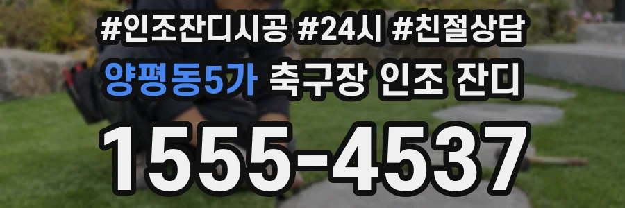 양평동5가 축구장 인조 잔디
