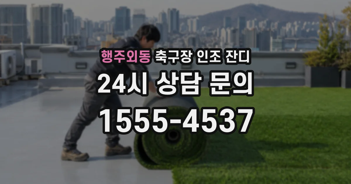 행주외동 축구장 인조 잔디