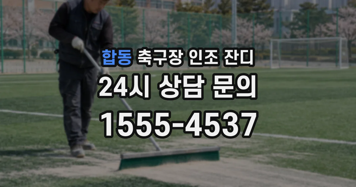 합동 축구장 인조 잔디