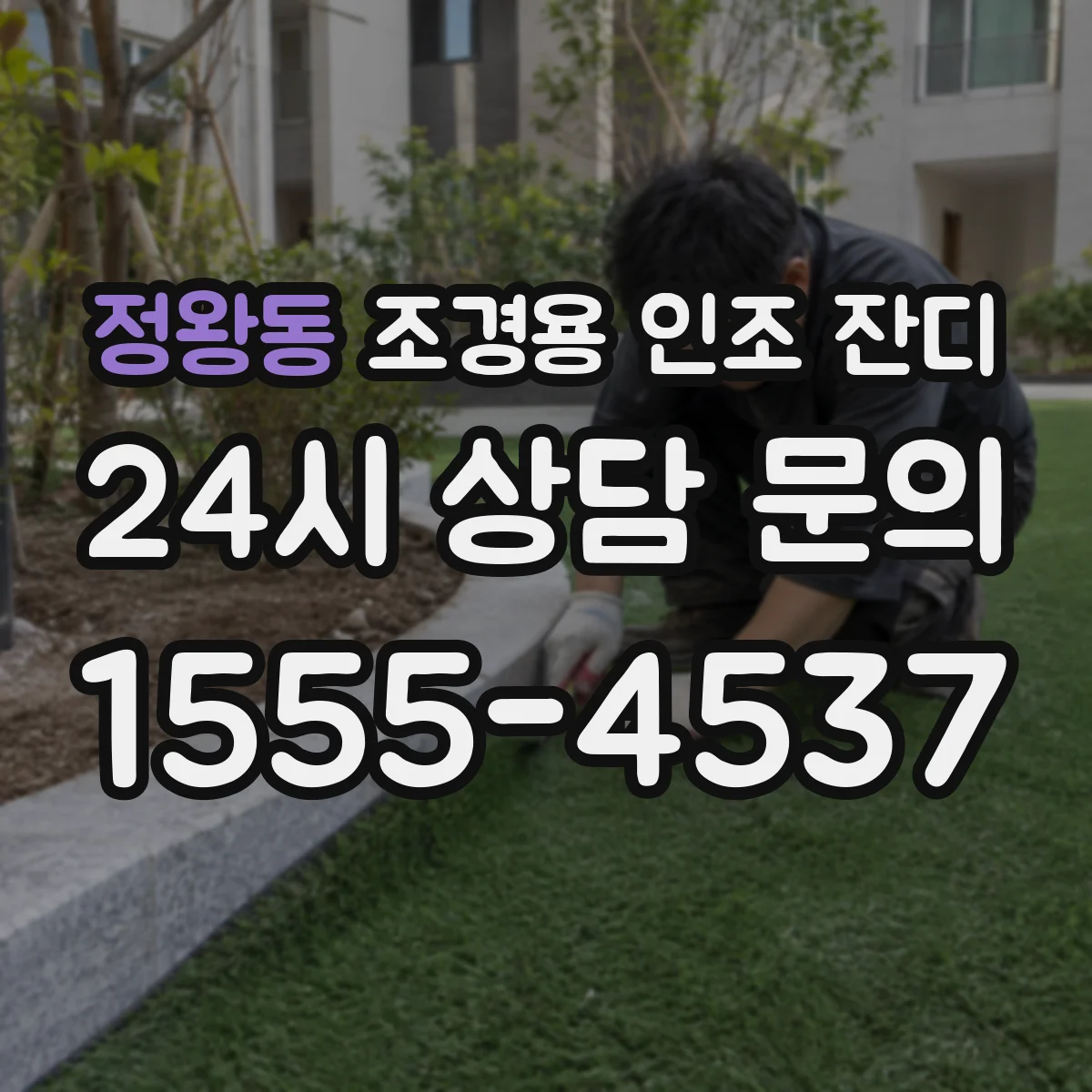 정왕동 조경용 인조 잔디
