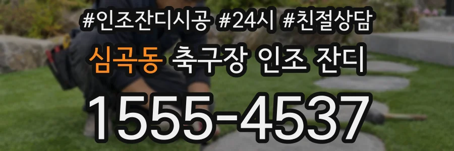 심곡동 축구장 인조 잔디